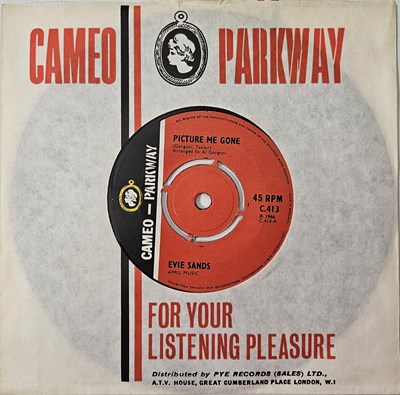 Lot 51 - EVIE SANDS - PICTURE ME GONE/ IT MAKES ME LAUGH 7" (UK ORIGINAL - CAMEO-PARKWAY - C.413)