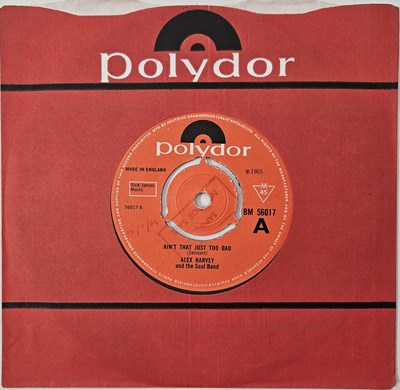Lot 62 - ALEX HARVEY AND THE SOUL BAND - AIN'T THAT JUST TOO BAD 7" (UK FACTORY SAMPLE - POLYDOR - BM 56017)
