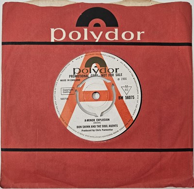 Lot 65 - DON SHINN AND THE SOUL AGENTS - A-MINOR EXPLOSION 7" (UK DEMO - POLYDOR - BM 56075)