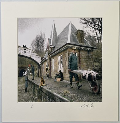 Lot 451 - OASIS - MICHAEL SPENCER JONES TWICE SIGNED SOME MIGHT SAY LIMITED EDITION PHOTO PRINT.