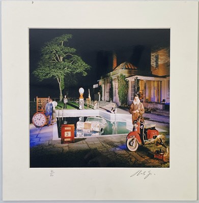 Lot 452 - OASIS - MICHAEL SPENCER JONES TWICE SIGNED 'BE HERE NOW' LIMITED EDITION PHOTO PRINT.