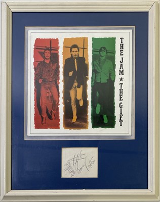 Lot 410 - THE JAM - SIGNED PAGE.