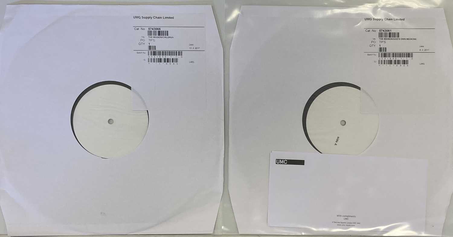 Lot 72 - THE MISSION - WHITE LABEL TEST PRESSING LPs (2017)