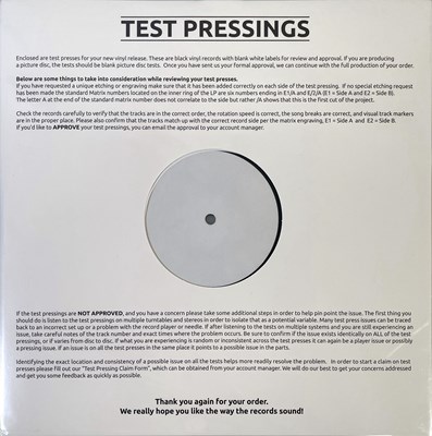 Lot 55 - NICK DRAKE - THE MAKING OF FIVE LEAVES LEFT TEST PRESSING SIGNED BY PRODUCER JOE BOYD.