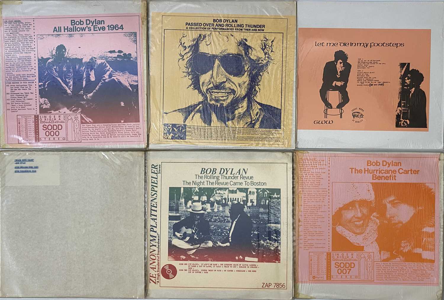 Lot 43 - BOB DYLAN (PRIVATE PRESSINGS) - LP PACK