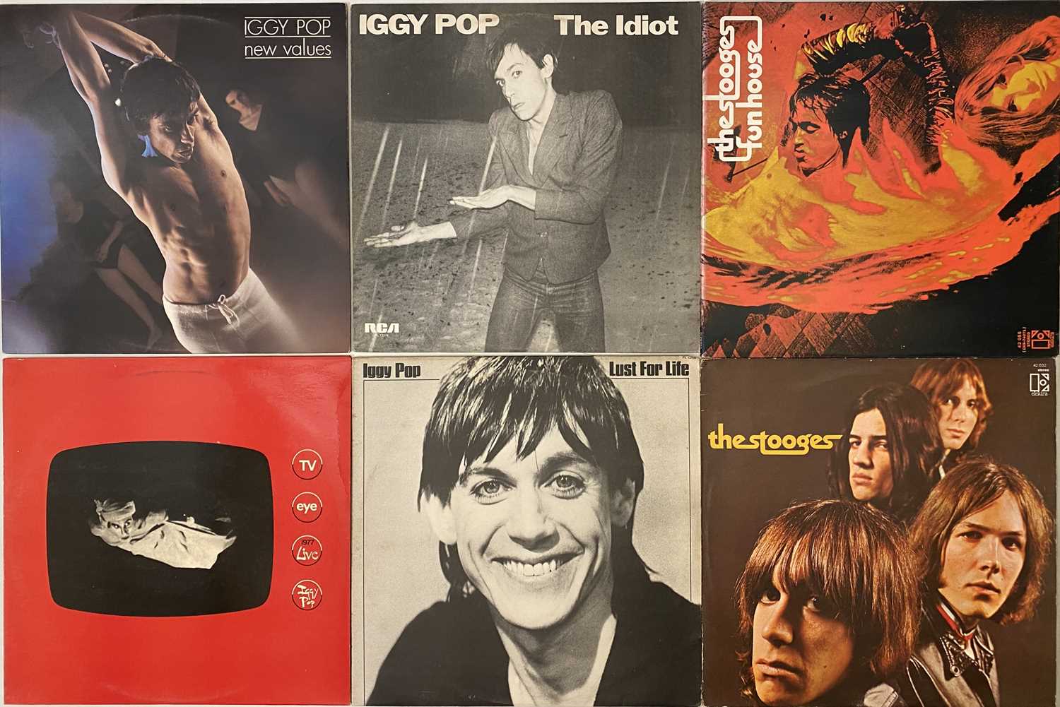 Lot 47 - IGGY POP / STOOGES - LP PACK
