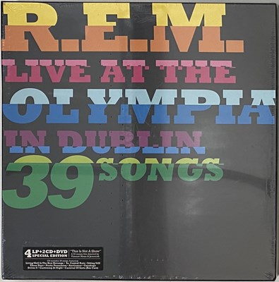 Lot 76 - R.E.M. – LIVE AT THE OLYMPIA IN DUBLIN 39 SONGS LP AND CD BOXSET