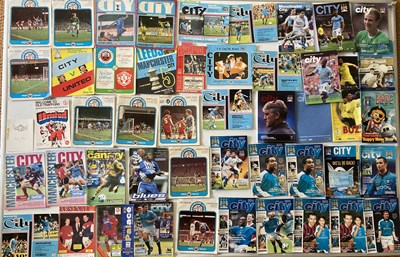 Lot 126 - MANCHESTER CITY HOME AND AWAY - FOOTBALL PROGRAMMES 1970S TO PRESENT.