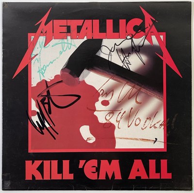 Lot 478 - METALLICA - FULLY SIGNED COPY OF 'KILL EM ALL'.