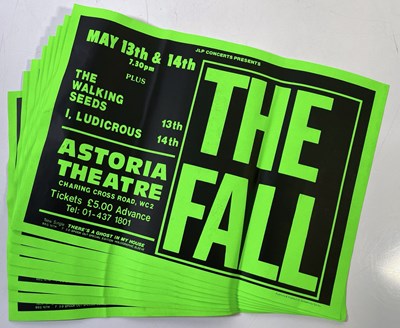 Lot 441 - MARK E. SMITH / THE FALL - EIGHT COPIES OF AN ORIGINAL 1987 CONCERT POSTER.
