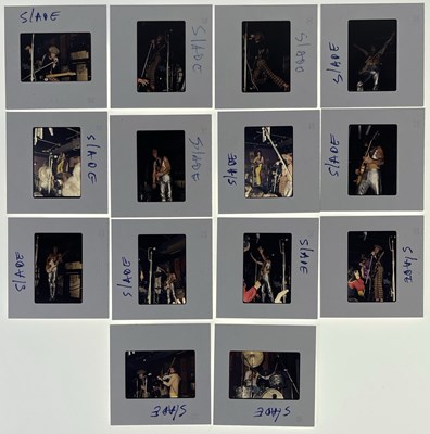 Lot 415 - SLADE - MARQUEE CLUB 1972 - ORIGINAL PHOTO TRANSPARENCIES WITH COPYRIGHT.