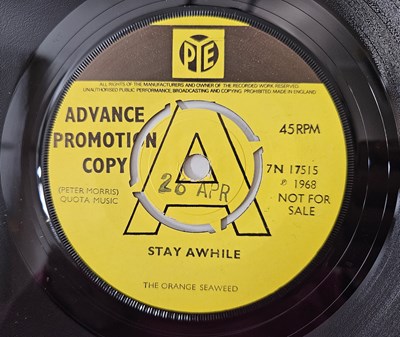 Lot 178 - THE ORANGE SEAWEED - STAY AWHILE 7" (ORIGINAL UK PROMO COPY - PYE 7N 15715 - EX+)