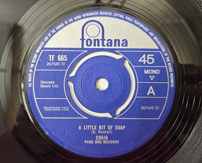 Lot 182 - CRAIG - A LITTLE BIT OF SOAP 7" (ORIGINAL UK COPY - FONTANA TF 665 - EX+)