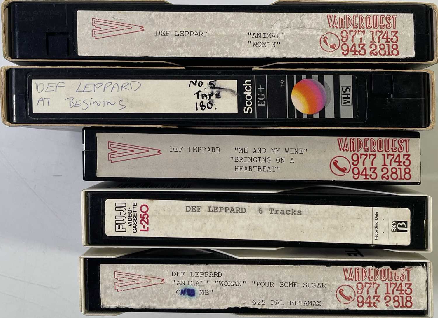 Lot 50 - DEF LEPPARD - PROMOTIONAL 'WHITE LABEL' VHS