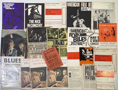 Lot 146 - JAZZ / BLUES / FOLK - ORIGINAL HANDBILLS AND PROGRAMMES INC FOLK BLUES FESTIVALS.