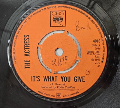 Lot 218 - THE ACTRESS - IT'S WHAT YOU GIVE 7" (UK CBS - 4016)