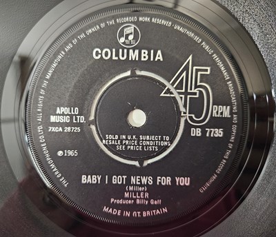Lot 191 - MILLER - BABY I GOT NEWS FOR YOU 7" (ORIGINAL UK STOCK COPY - COLUMBIA DB 7735)