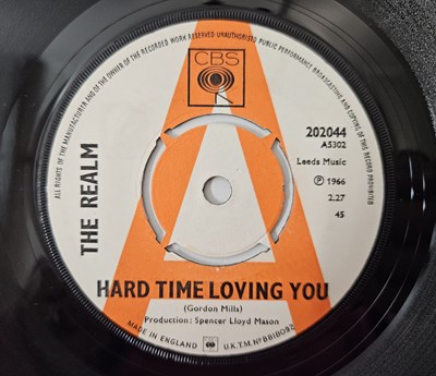 Lot 195 - THE REALM - HARD TIME LOVING YOU 7" (ORIGINAL UK PROMO COPY - CBS 202044)