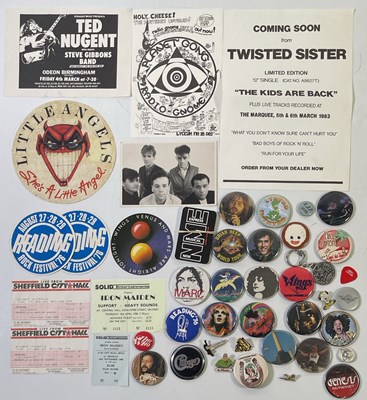 Lot 135 - 1980S BADGE COLLECTION.