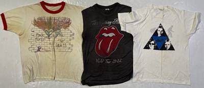 Lot 331 - VINTAGE T-SHIRTS - PINK FLOYD / ROLLING STONES / THE POLICE.