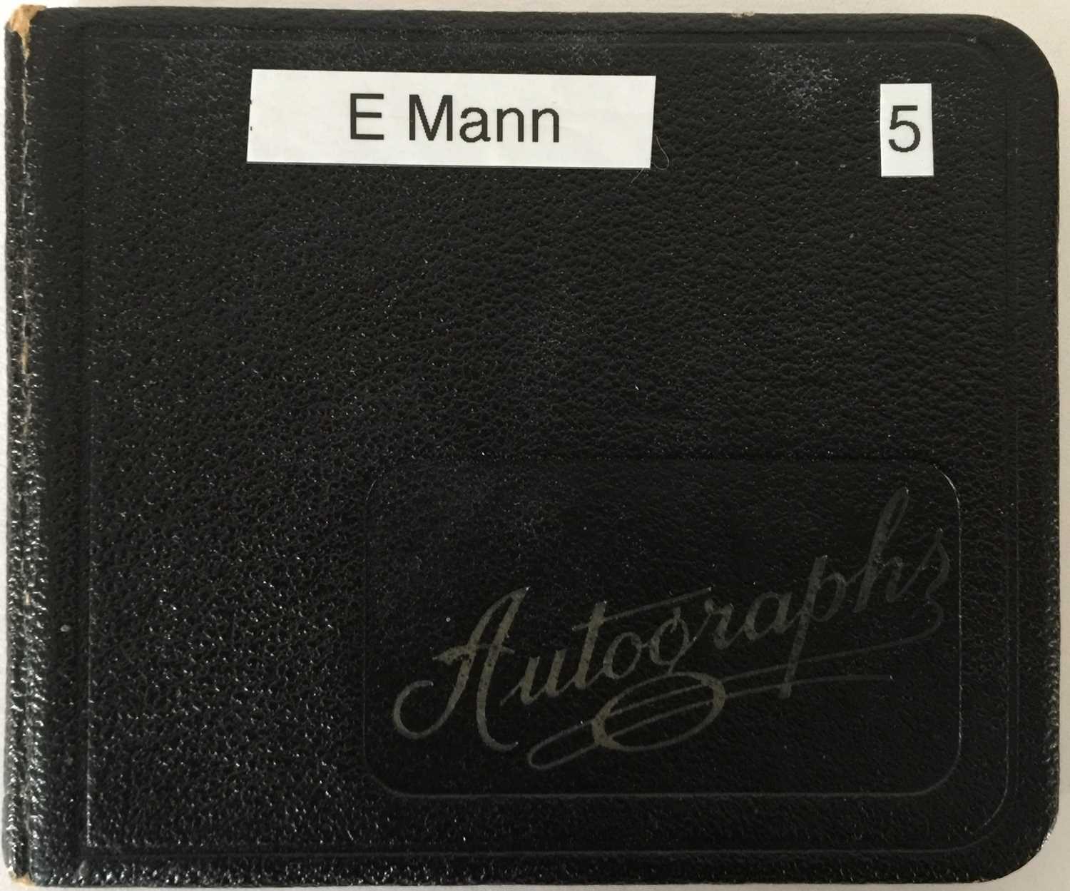 Lot 79 - AUTOGRAPH BOOK WITH STARS OF STAGE AND SCREEN - ERROL FLYNN / LONNIE DONEGAN AND MORE.