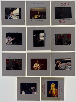 Lot 680 - DAVID BOWIE - COLLECTION OF ORIGINAL TRANSPARENCIES WITH IMAGES BY LEE BLACK CHILDERS.