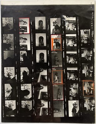 Lot 682 - DAVID BOWIE - RARE CONTACT SHEET WITH IMAGES FROM SAN FRANCISCO, 1971.