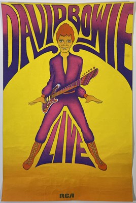 Lot 686 - DAVID BOWIE - ORIGINAL 1972 RCA GEORGE UNDERWOOD ZIGGY POSTER.