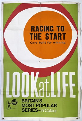 Lot 163 - MOTORSPORT - VINTAGE ORIGINAL 1967 TOP RANK ADVERTISING POSTER.