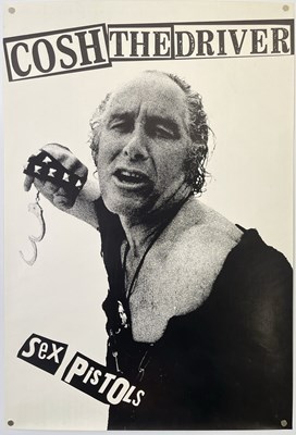 Lot 640 - THE SEX PISTOLS - ORIGINAL 1978 RONNIE BIGGS 'COSH THE DRIVER' POSTER.