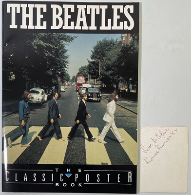 Lot 385 - THE BEATLES - MEMORABILIA INC LOUISE HARRISON SIGNED POSTCARD.