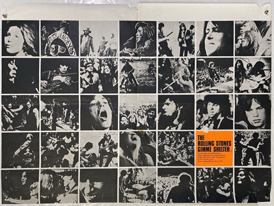 Lot 538 - ROLLING STONES GIMME SHELTER UK QUAD POSTER.