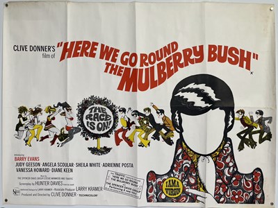 Lot 228 - HERE WE GO ROUND THE MULBERRY BUSH (1968) - UK QUAD POSTER.