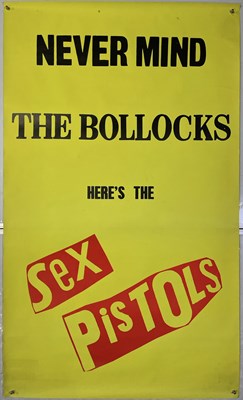 Lot 642 - THE SEX PISTOLS - ORIGINAL BILLBOARD POSTER FOR 'NEVER MIND..'