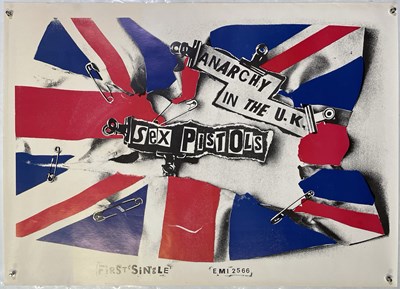 Lot 644 - SEX PISTOLS - ORIGINAL 1976 NEVER MIND THE BOLLOCKS PROMOTIONAL POSTER.