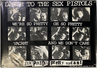 Lot 645 - SEX PISTOLS - PRETTY VACANT 1977 POSTER.