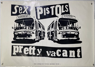 Lot 646 - SEX PISTOLS - ORIGINAL PRETTY VACANT POSTER.