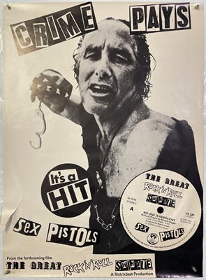 Lot 647 - THE SEX PISTOLS - ORIGINAL 'NO ONE IS INNOCENT' POSTER.