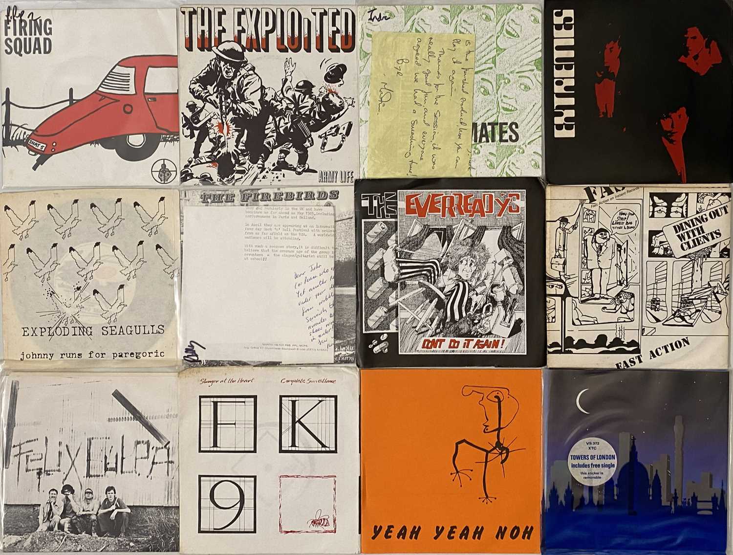 Lot 2 - PUNK/NEW WAVE/POWER POP - 7" COLLECTION