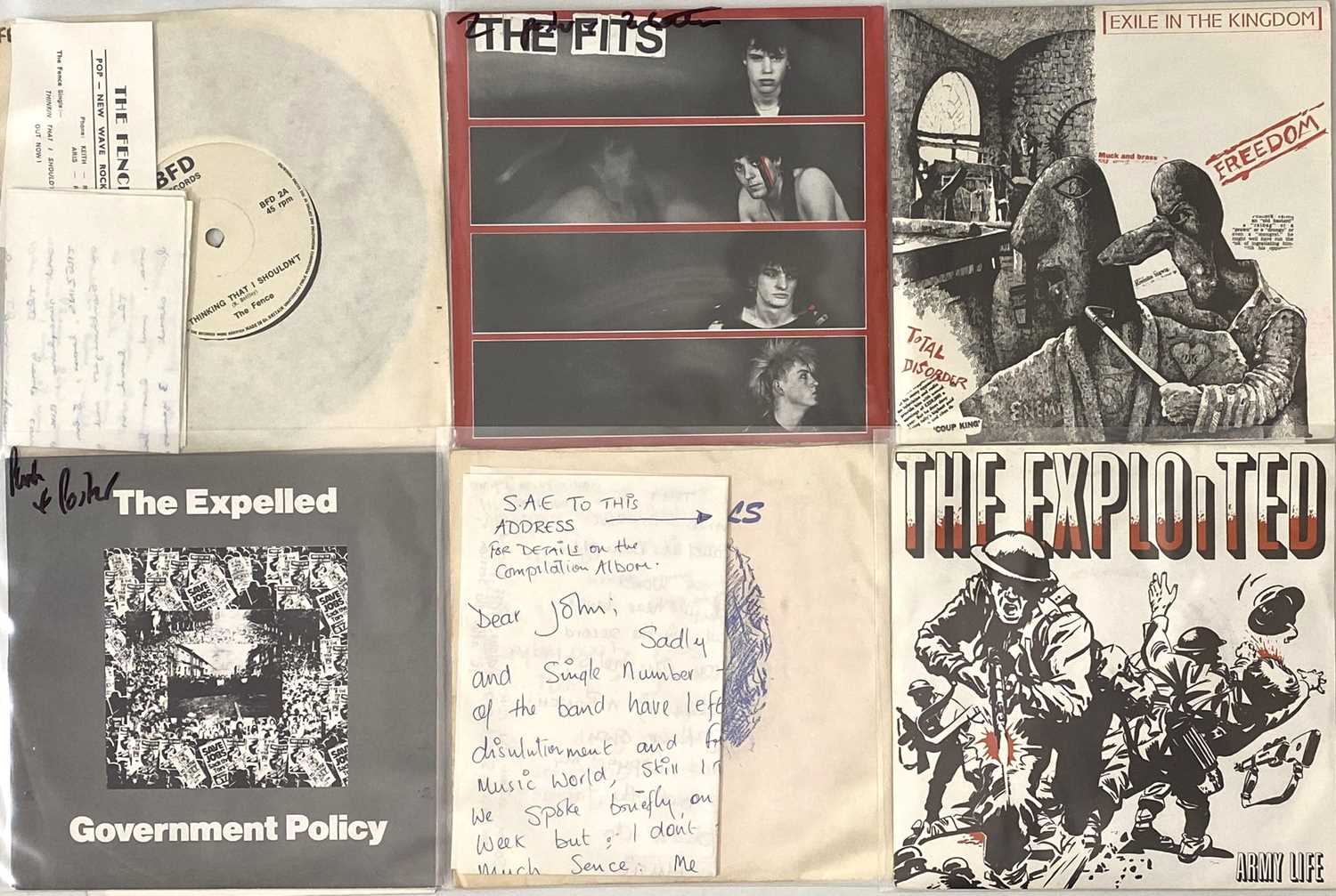 Lot 3 - PUNK/NEW WAVE/POWER POP - 7" (ALL WITH PROMOTIONAL MATERIAL INCLUDING LETTERS)