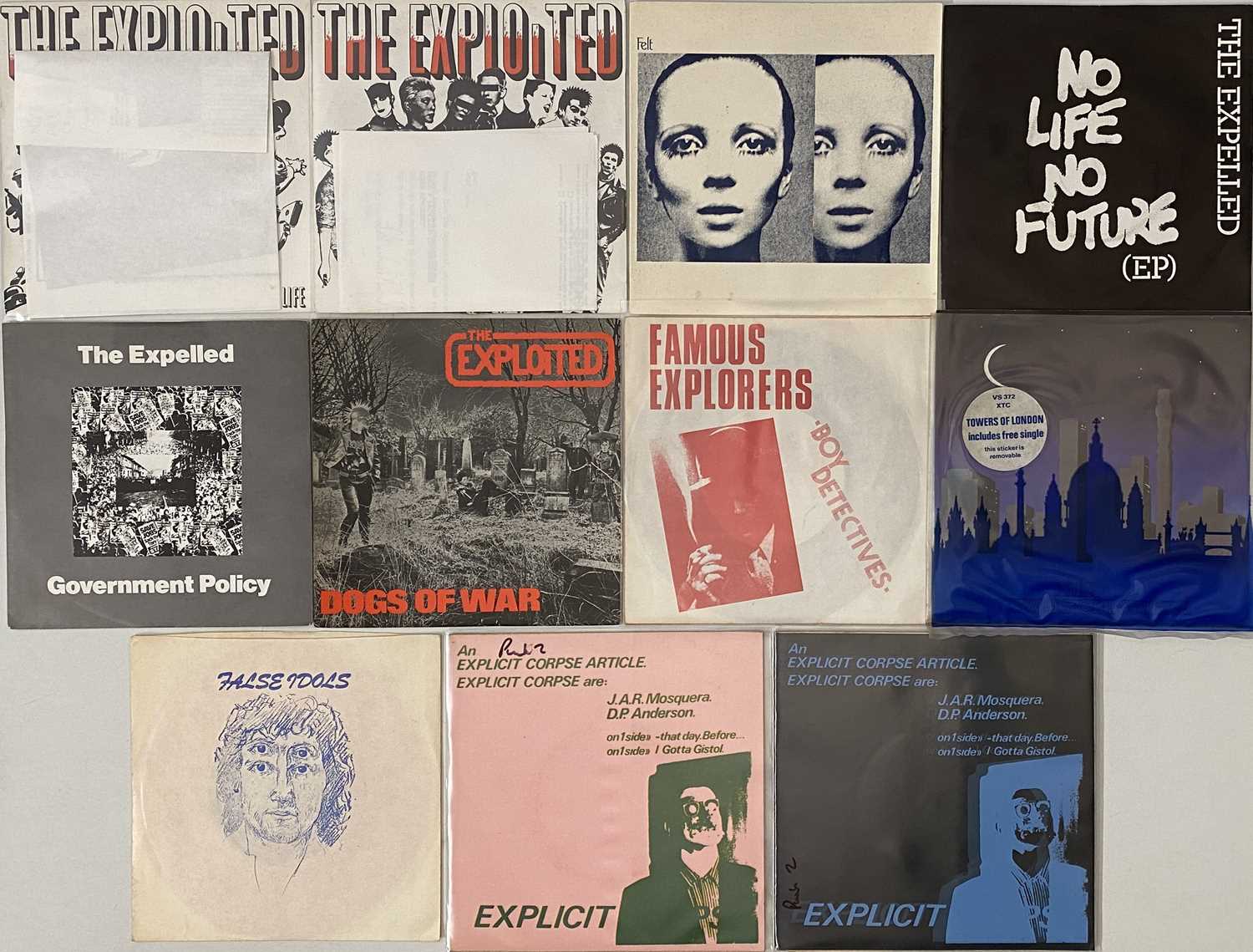 Lot 6 - PUNK/NEW WAVE - 7" COLLECTABLES