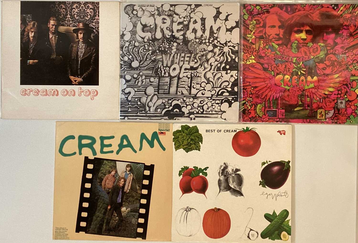 Lot 149 - CREAM - UK STEREO LP PACK