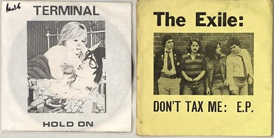 Lot 12 - PUNK - 7" RARITIES (WITH PROMO MATERIAL)