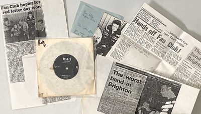 Lot 12 - PUNK - 7" RARITIES (WITH PROMO MATERIAL)