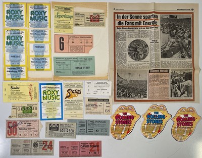 Lot 152 - CLASSIC ROCK AND POP TICKETS - GERMAN CONCERTS - BOWIE / WINGS / GENESIS.