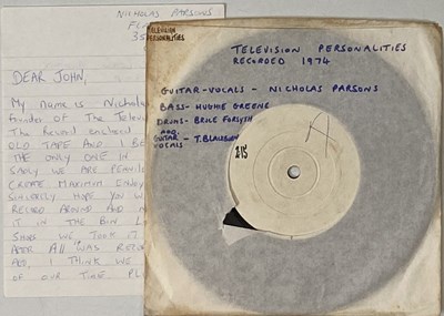 Lot 76 - TELEVISION PERSONALITIES - 14TH FLOOR 7" (TEST PRESSING - SRTS+CUS+77089)