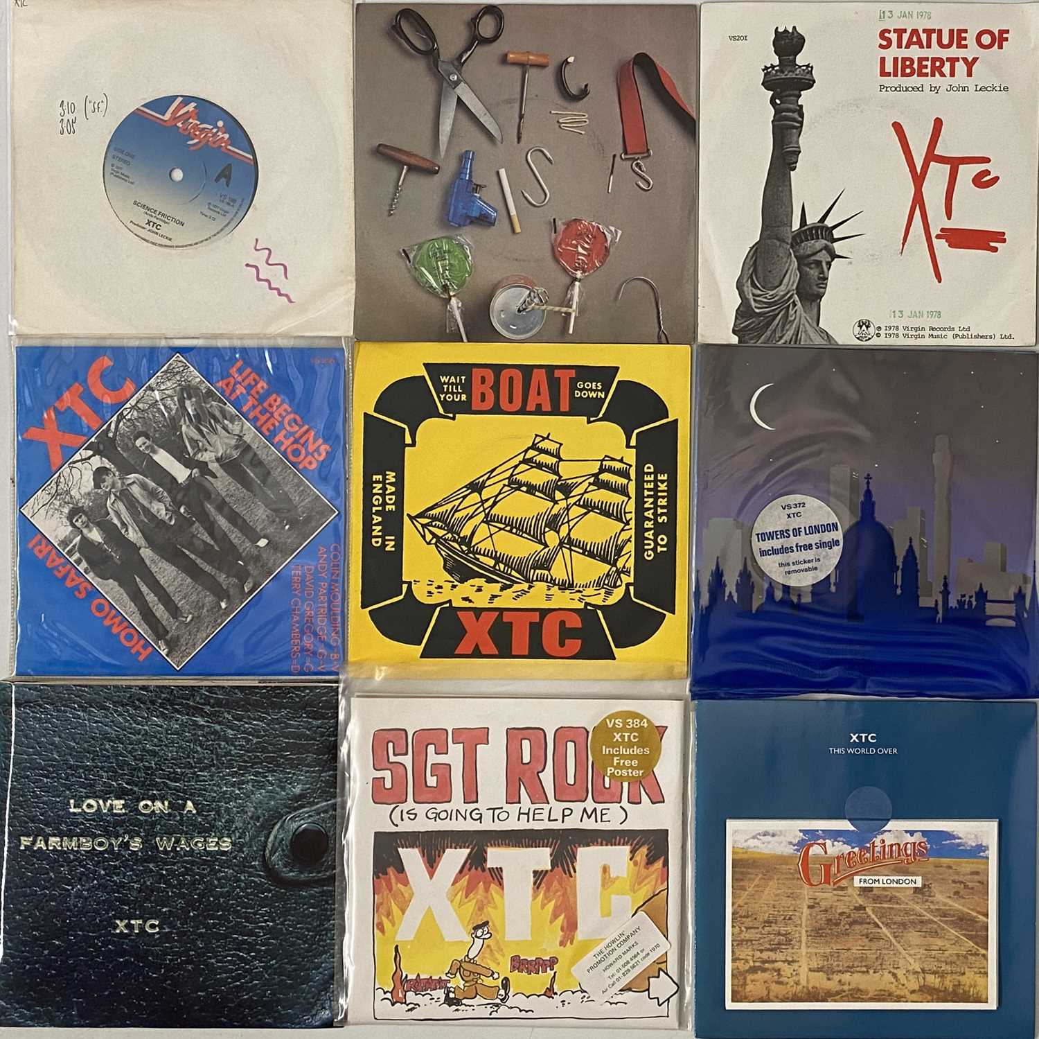 Lot 20 - XTC - 7" COLLECTION (INCLUDING SCIENCE FRICTION)