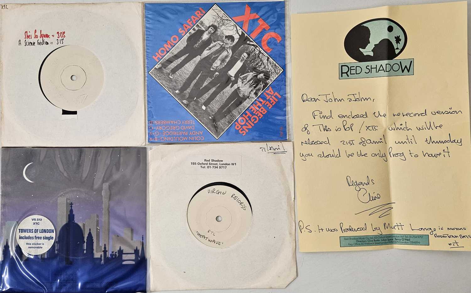 Lot 21 - XTC - 7" COLLECTION (INCLUDING SCIENCE FRICTION TEST PRESSING)