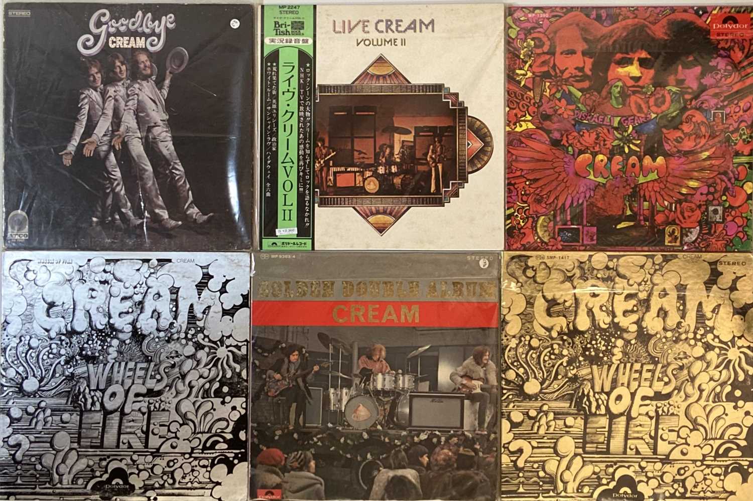 Lot 151 - CREAM - JAPANESE LPs