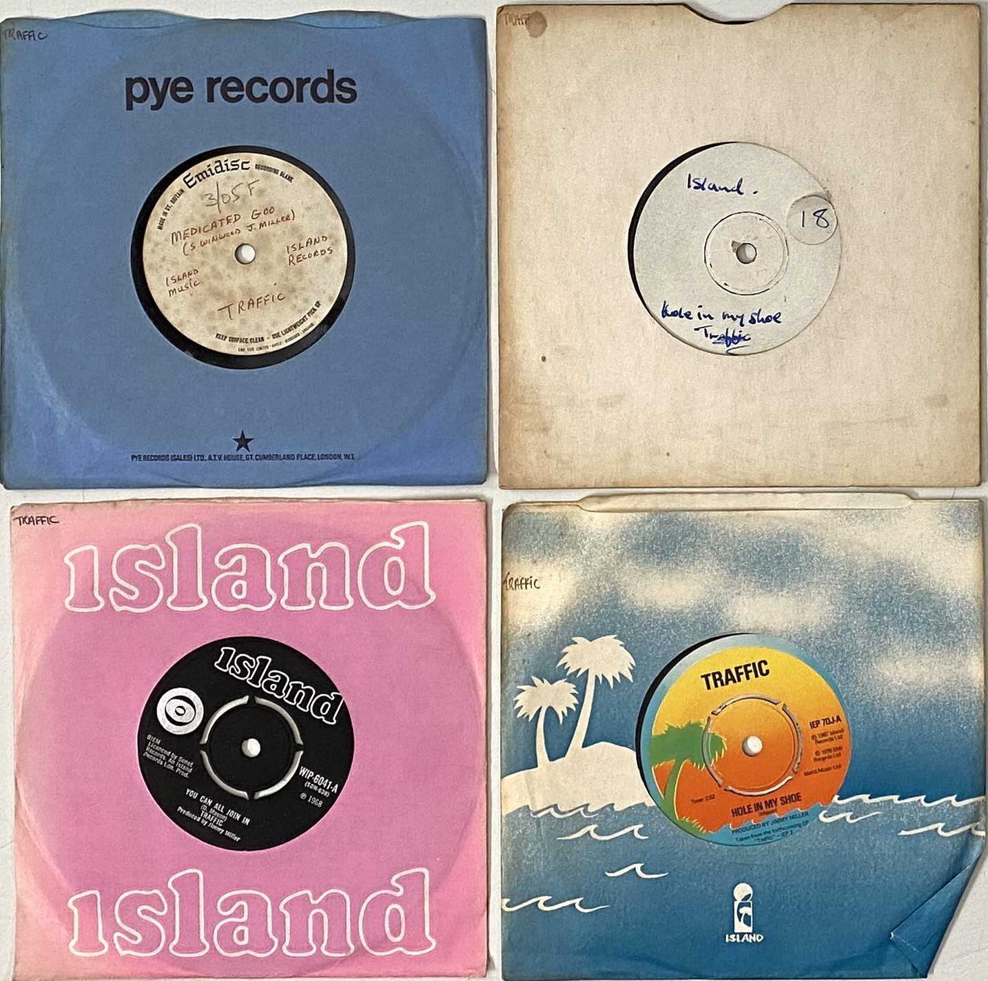 Lot 28 - TRAFFIC - 7" COLLECTION (INCLUDING ACETATE AND TEST PRESSING)
